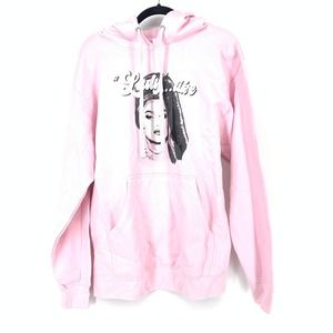Johnny Ross Sweatshirt Unisex M Barbra Lady Like Pullover Hoodie Pink NWOT